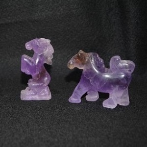 Carvings - by piece Horse Amethyst