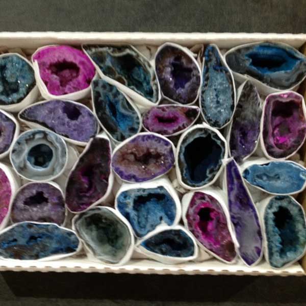 Boxed Stock Agate Geodites Dyed Box