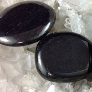 Flat Stones Black Obsidian Flat Stone
