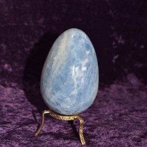 Eggs - by weight Blue Calcite Egg