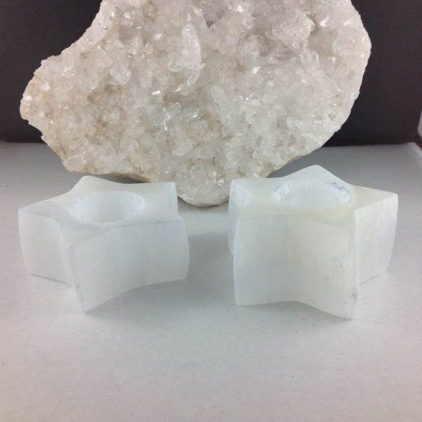Candle Holders Candle Holder Selenite – Star