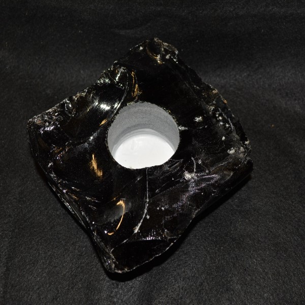 Candle Holders Candle Holder Obsidian – Chunk