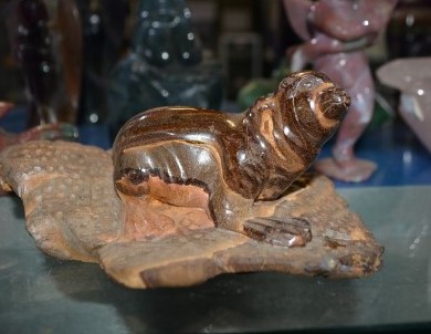 Individual Carvings Seal Tiger Iron