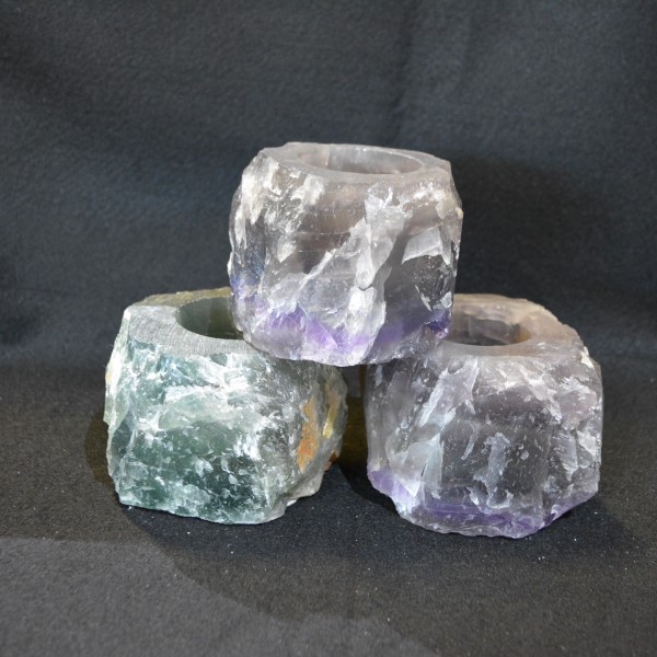 Candle Holders Candle Holder Fluorite Chunk