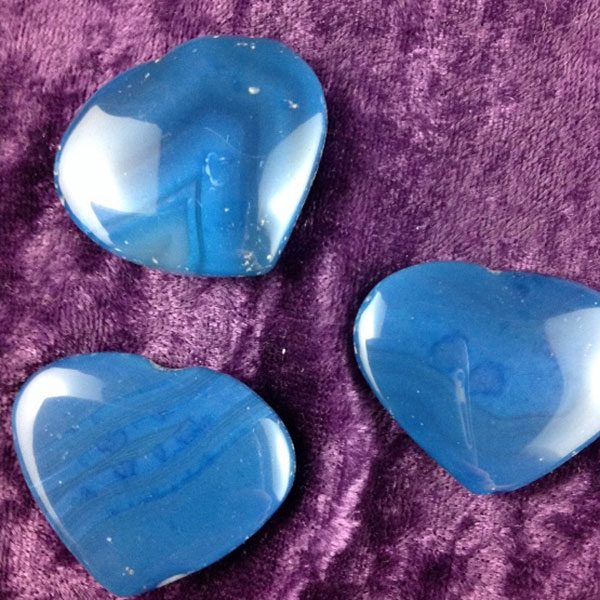 Blue Onyx Heart