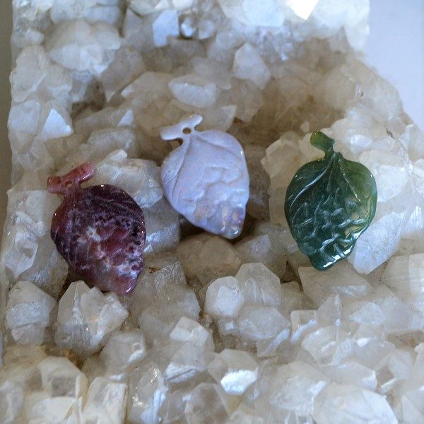 Jewellery Pendant Crystal Leaf