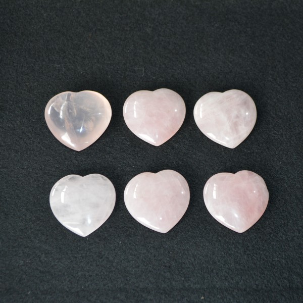 Hearts - by piece Rose Quartz Heart – Medium
