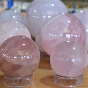 Spheres - by weight Rose Quartz Sphere