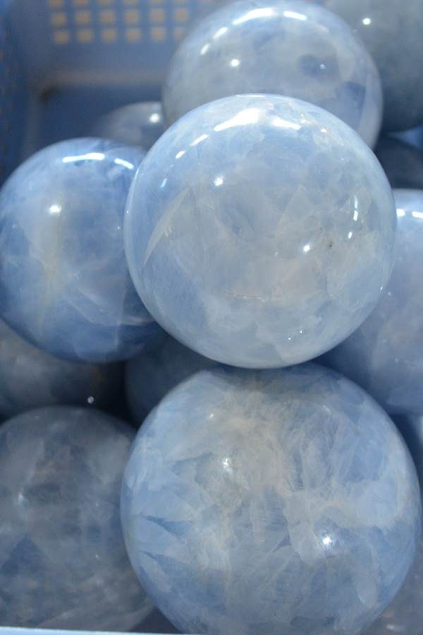 Spheres - by weight Blue Calcite Sphere