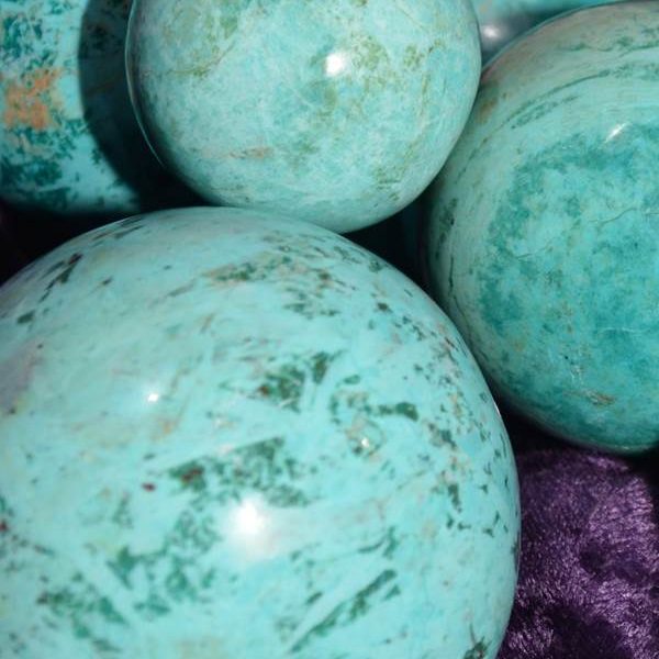 Spheres - by weight Chrysocolla Sphere