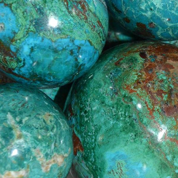 Spheres - by weight Chrysocolla Hematite Sphere