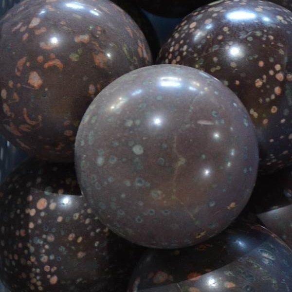 Spheres - by weight Flower Jasper Sphere