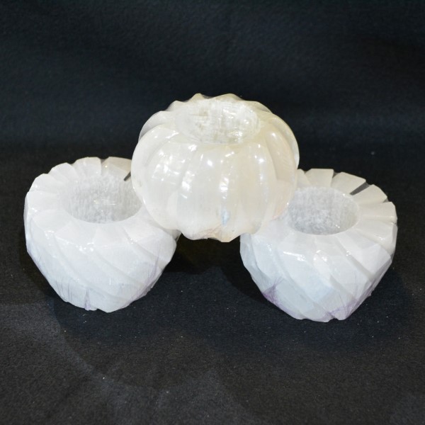 Candle Holders Candle Holder Selenite – Fan