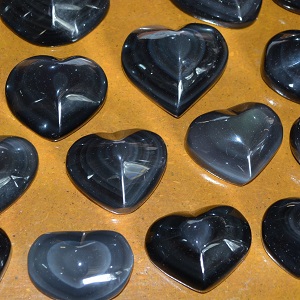 Hearts - by weight Rainbow Obsidian Heart