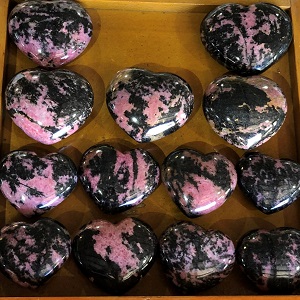 Hearts - by weight Rhodonite MAD Heart