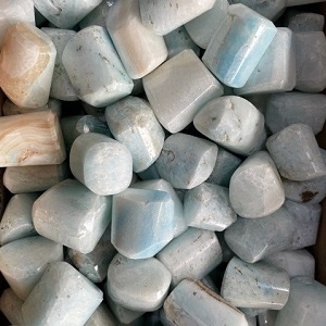 Tumble Stones Aragonite Tumble Stone Blue